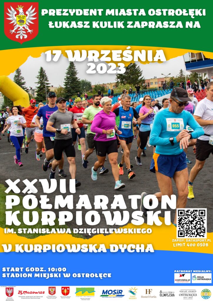 XXVII Półmaraton Kurpiowski im. Stanisława Dzięgielewskiego - plakat