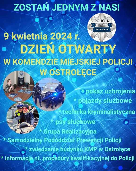 DZIEŃ OTWARTY w KMP Ostrołęka dla uczniów szkół ponadpodstawowych